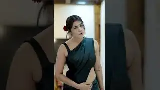 Beautiful Girl In Black Saree #hot #blacksaree