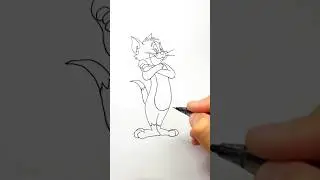 How to draw TOM #tomandjerry #tom #drawing #cartoon