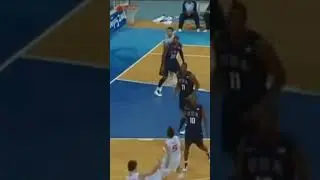 Kobe _Bryant tackles Paul Gasol# USA vs Spain 2008 Olympics Basketball Game
