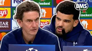 KOLO MUANI AND ODOBERT TYRE BLOWOUT! 🚗 | Thomas Frank and Dominic Solanke | Frankfurt v Tottenham