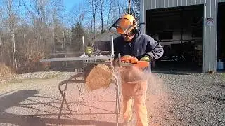 First Time Chainsaw milling!