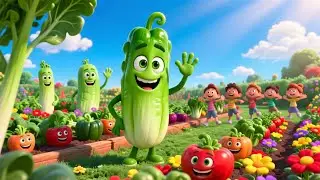The Lady Finger Song 🥬 | Fun Vegetable Song for Kids | Healthy Food Nursery Rhyme | Preschool 