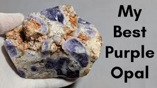 Демонстрирую свой лучший образец фиолетового опала из Мексики!
