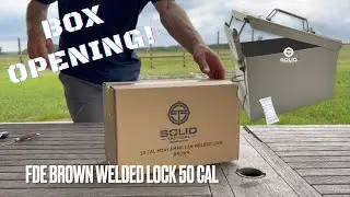 NEW - Open Box FDE 50 Cal Ammo Box with Welded Lock