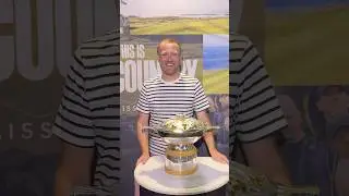 Getting to see the Genesis Scottish Open golf trophy up close #scottishopen #pgatour #golfshorts