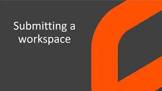 Web Planning Domain Basics 5 of 8 - Submitting a workspace