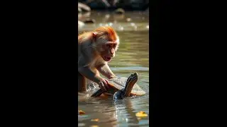 The Unbreakable Bond: A Monkey and Turtle's Heartwarming Adventure!