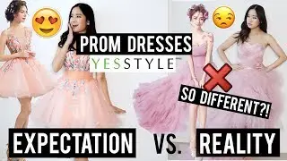 Try on: CHEAP Prom Dresses from YESSTYLE 2019 | I think I'm too short for these...