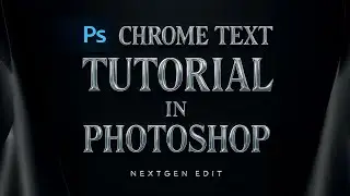 Chrome Text Tutorial in Photoshop #photoshop #texteffect