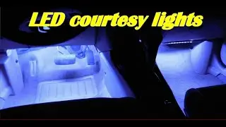 Installing automatic LED courtesy lights (easy, inexpensive, and without a relay or diagram)