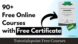 90+ Free Courses with Certificate | Tutorialspoint Free Courses