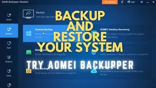 создать загрузочный USB-накопитель с помощью AOMEI... восстановить резервную копию системы Window...