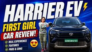 Harrier.ev || First girl car review in kannada || Most expensive car in tata