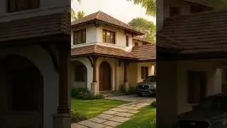 Modern Kerala Villa | Simple Yet Elegant Home Design 🏡🌿 #shorts #dreamhome #aesthetic #architecture