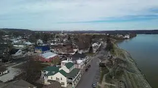 DJI Mini 3 drone footage of Rising Sun Indiana