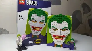 ЛЕГО СДЕЛАЛИ МОЙ ПОРТРЕТ! - LEGO 40428 Brick Sketches THE JOKER/ЛЕГО Брик Скетчи ДЖОКЕР