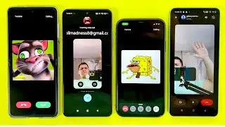 Google Meet + TeleGuard Vs Twinme + NandBox Incoming Outgoing Call iPhone, OPPO Flip, Redmi, Realme 