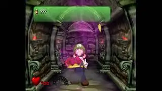 Purple Bomber Gives Luigi king Boo's Crown + Solid Health Counter