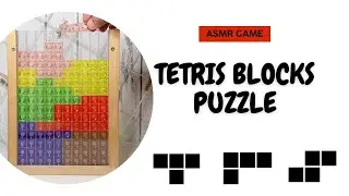 Dramatic ASMR Tetris: Deep Blue Background & Relaxing Tapping Triggers