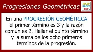 Progresiones geométricas | Ej. 1 #julioprofe