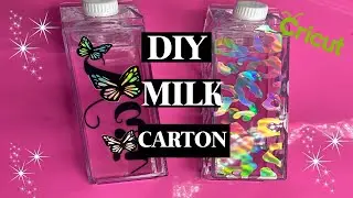 TUTORIAL ON CUSTOM MILK CARTON|BEGINNER FRIENDLY|#DIY #CUSTOMMILKCARTON #HOLOGRAPHICVINYL #CRICUT