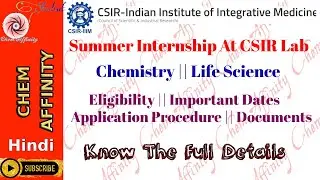 CSIR-IIIM Research & Training/internship Program: Achieving Your Goals