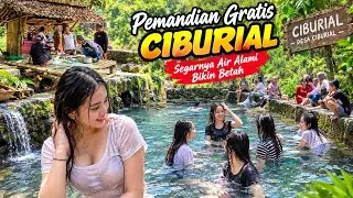 CIBURIAL FREE BATHING SPOT 🥰 MANY GIRLS SWIMMING AND ENJOYING THE FRESHNESS OF THE CIBURIAL SPRING