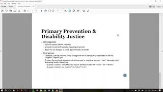 Historical & Cultural Context for Disability Justice & Primary Prevention