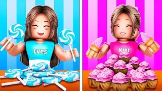FOOD WARS... PINK VS BLUE! (Roblox)