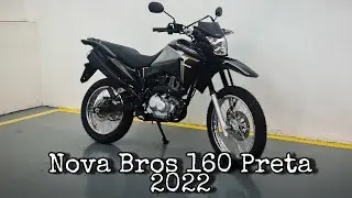 NOVA BROS 160 PRETA 2022 (APRESENTAÇÃO E VALOR)
