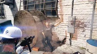 GTA V Ballas Gang Rampage + Police Shootout + Epic 5 Star Cop Chase Escape [PEV: DTAR ]