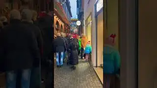Drosselgasse in Christmas Vibes #r&uuml;desheim #shorts