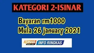 i-sinar Kategori 2 | Apakah? maksud bayaran interim rm1000, 26 januari ini