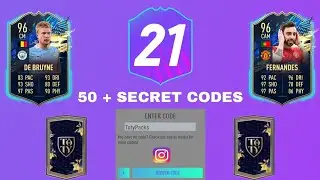 ALL 50 + *SECRET PROMO CODES* IN PACK OPENER FOR FUT 21!!!