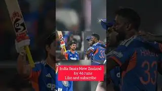India Beats New Zealand by46 runs #trending #facts #cricket #cricketnews #isankishan#viralshort