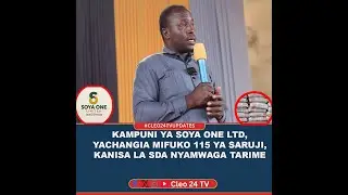KAMPUNI YA SOYA ONE LTD YACHANGIA MIFUKO ZAIDI YA 100 KANISA LA SDA NYAMWAGA