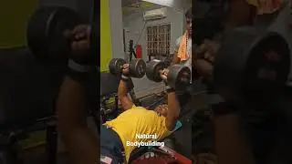 20+20kgs Dumbbell Press #Natural Bodybuilding