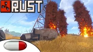 IMPROVISED HELI TOWER! | Takedown and Parkour Raid | M249 from loot (Rust)