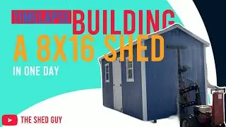 Building a 8x16 Shed in one day(Timelapse)