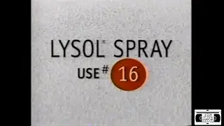Lysol Disinfectant Spray Commercial - 1995