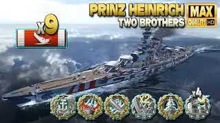 Battleship Prinz Heinrich: 9 ships destroyed - World of Warships