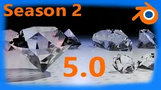 (S:2)(#27) Blender Tutorial: Make a DIAMOND. Cycles 5.0