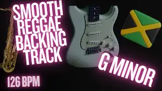 Smooth Early Reggae Backing Track for Guitar in G Minor. 126 BPM.