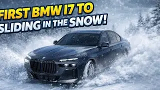 FIRST EVER BMW I7 TO SLIDE IN THE SNOW