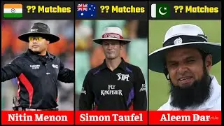 Most Matches as an Umpire in International Cricket | Top 30 Umpires Ranked by Matches | Aleem Dar