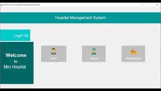 Java Mini project Hospital Management System with source code | Mysql Database WampServer |