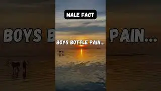 Male Fact #MenFeelToo #ToxicMasculinity #HiddenPain #MentalHealthAwareness #CryingIsHuman