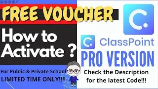ClassPoint FREE Pro Version for Public and Private School Teachers!!!FREE VOUCHER ALERT!!!!