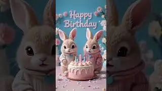 Happy Birthday bunny 🐰🎂 #ai #bunny #aivideo #fluffybunny #aiart #shortvideo #fluffy #birthday