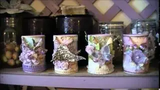 Linnie Blooms DT Project Altered Tin Cans